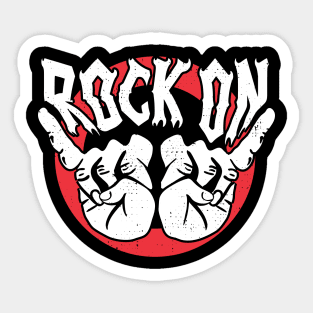 Rock On Distress Lover Sticker